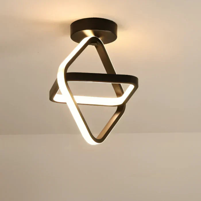 Glevato | Modern LED Ceiling Lamp Double Ring Design