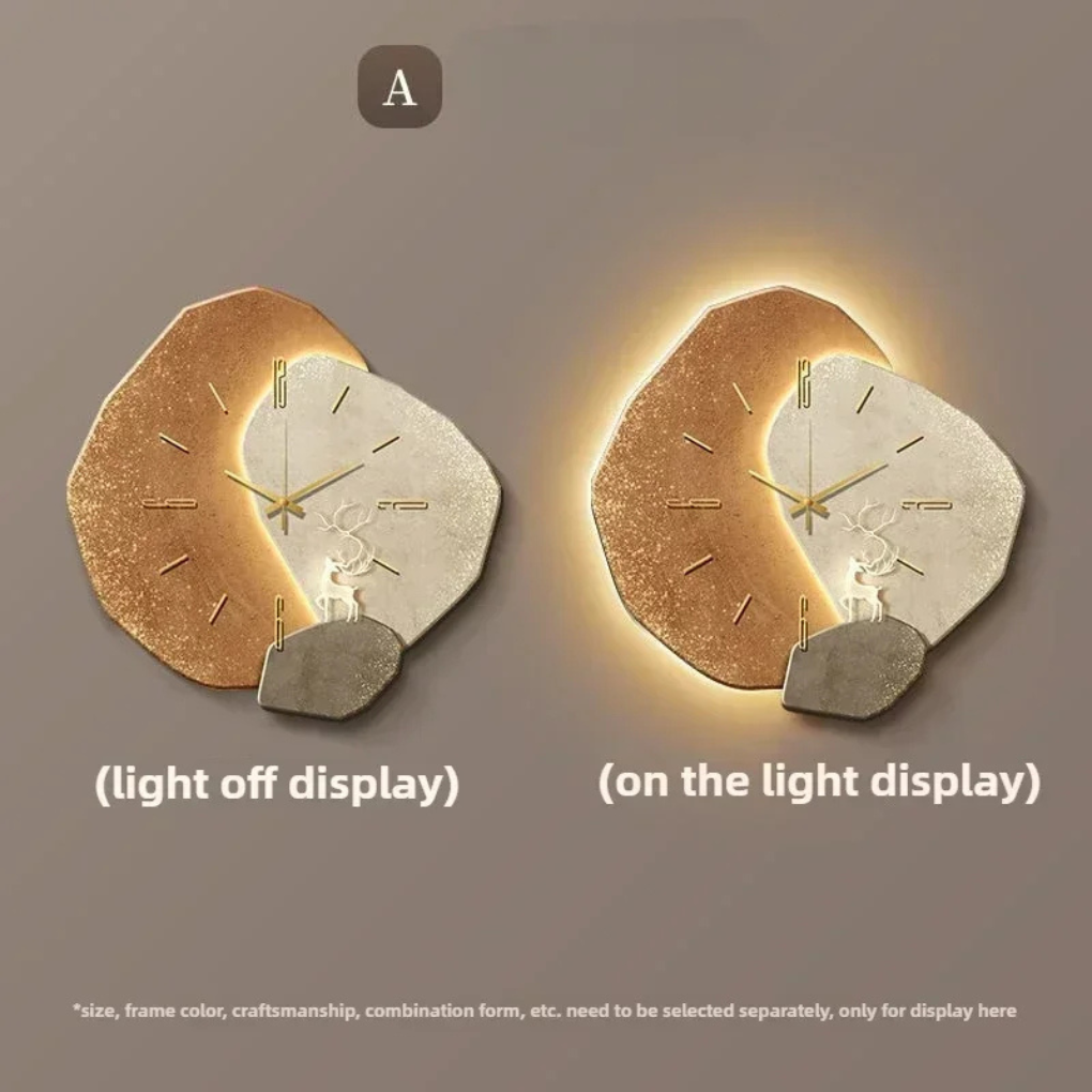 Glevato | Modern LED Wall Clock with Backlight Accent