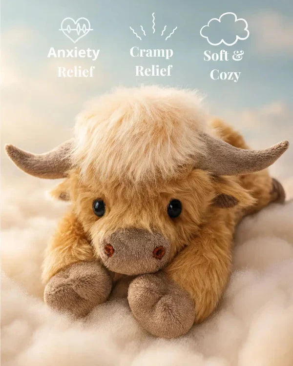Glevato | MOOLETTE – Lovable Highland Cow Plush with Cozy, Huggable Design