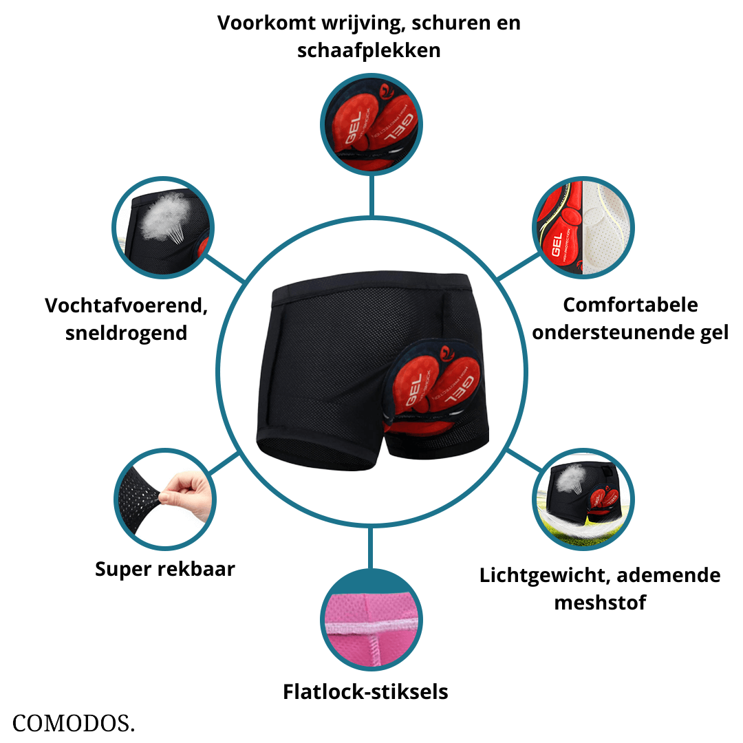 Glevato | Motorcycle Padded Shorts with Gel Protection