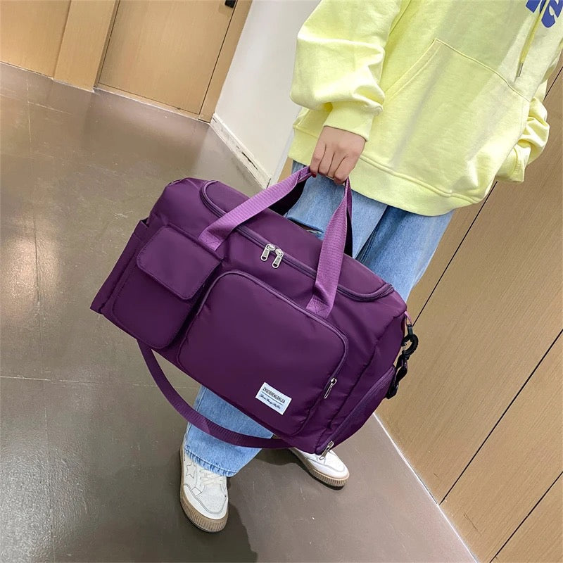 Glevato | Multi-Pocket Travel Bag, Sports and Gym Duffle with Separate Shoe Compartment