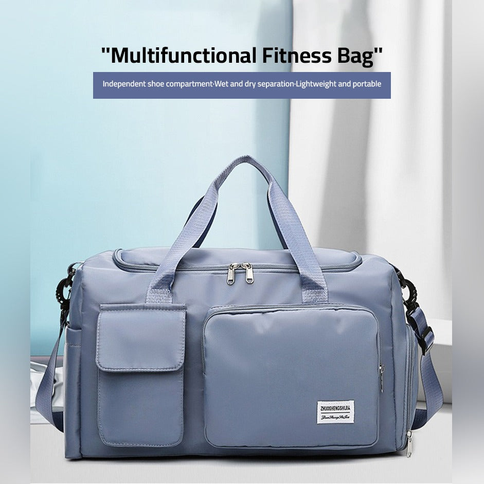 Glevato | Multi-Pocket Travel Bag, Sports and Gym Duffle with Separate Shoe Compartment