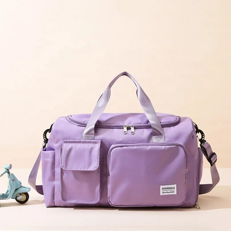 Glevato | Multi-Pocket Travel Bag, Sports and Gym Duffle with Separate Shoe Compartment