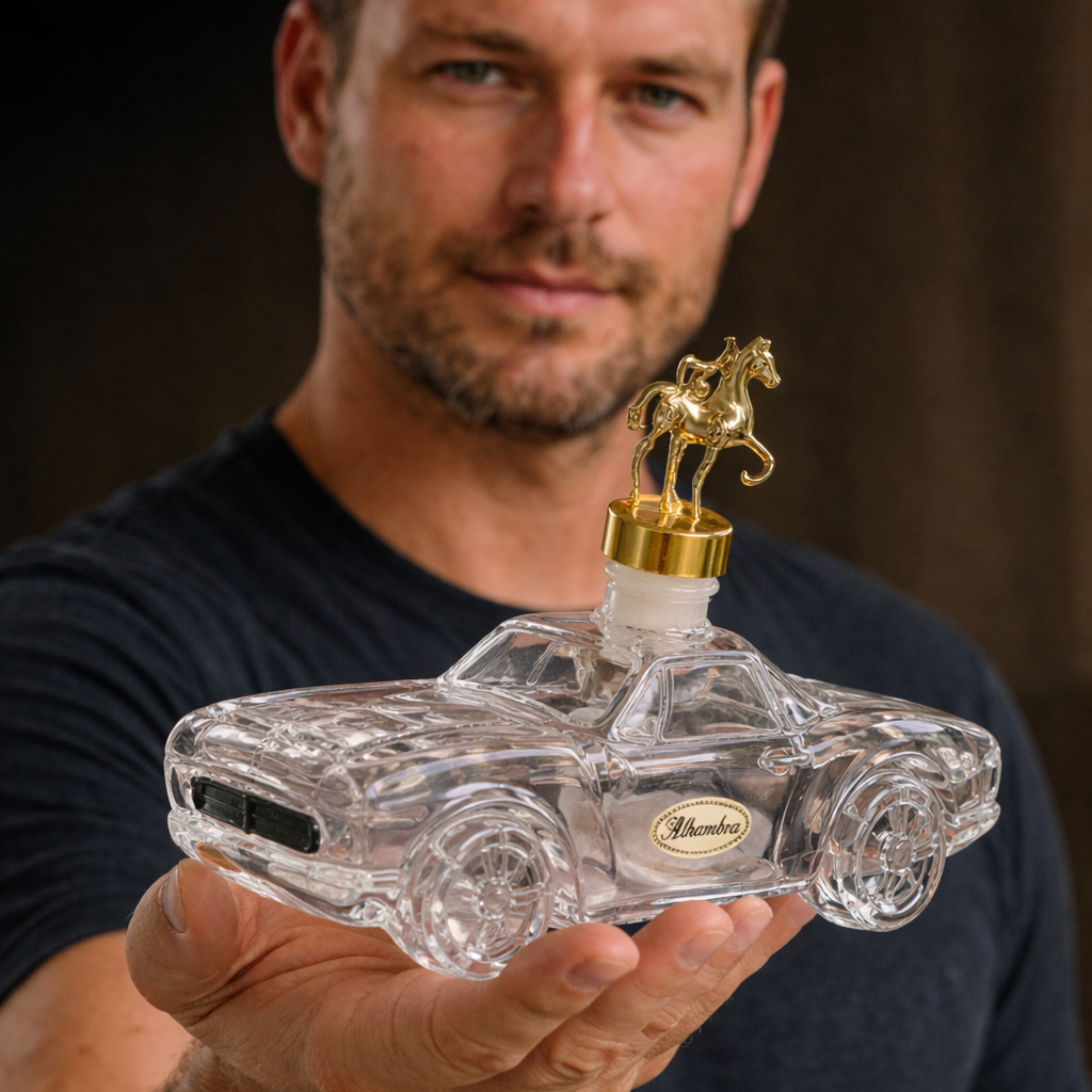 Glevato | Mustang Whiskey Decanter | Mustang Design | Handmade Glass