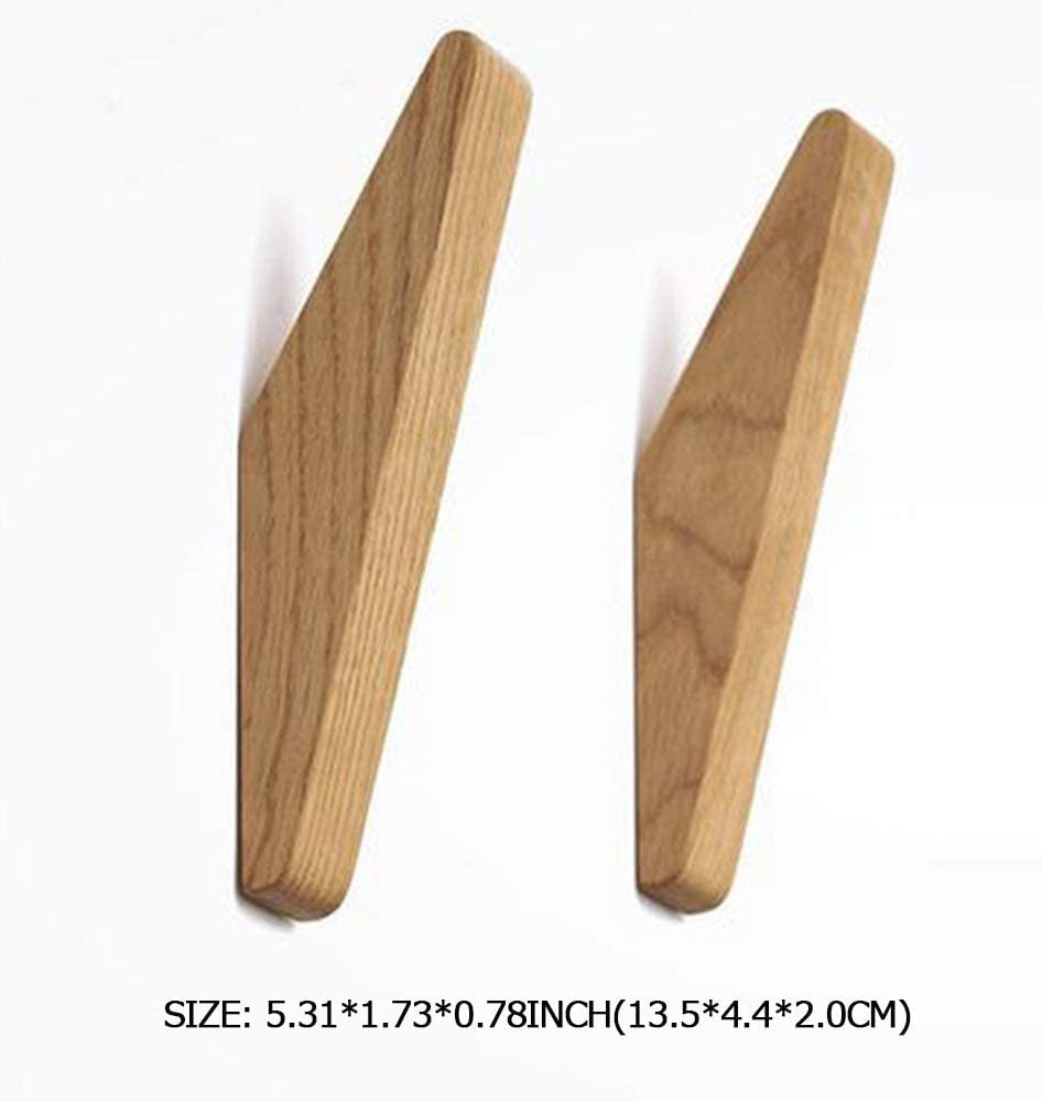 Glevato | Nordhaak Wall Hooks Set – 6 Minimalist Wooden Coat Hooks Made of Solid Wood