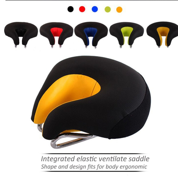 Glevato | Nose-less Bicycle Seat Mountain Bike Thick Soft Padding (Blue)