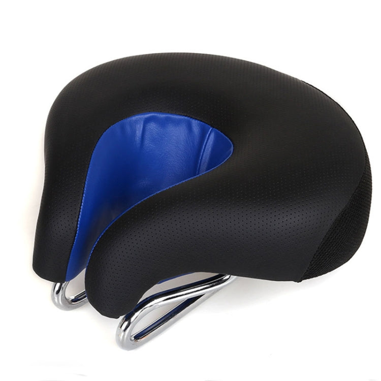 Glevato | Nose-less Bicycle Seat Mountain Bike Thick Soft Padding (Blue)