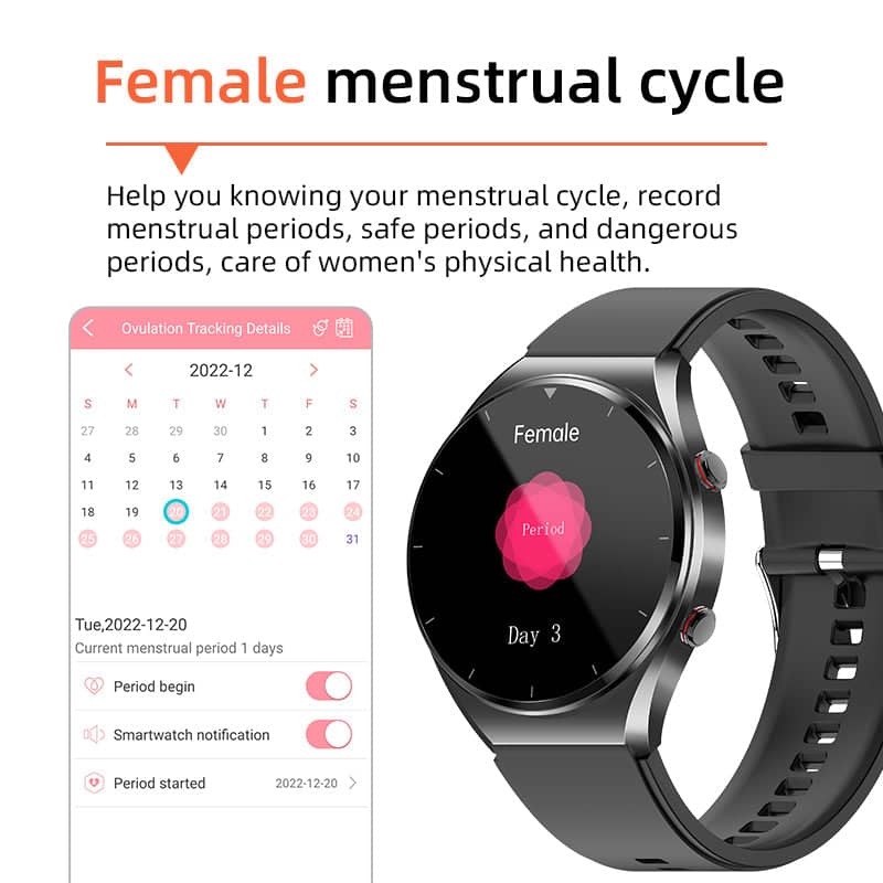 Glevato | One-Click Blood Sugar Blood Pressure EKG/ECG HRV Heart Monitoring SuGa Pro Health Smartwatch