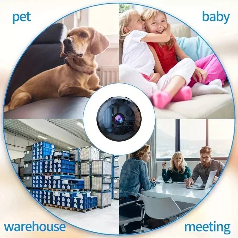Glevato | OPTIGUARD – Magnetic Mini WiFi Camera 1080P HD with Night Vision & Motion Detection