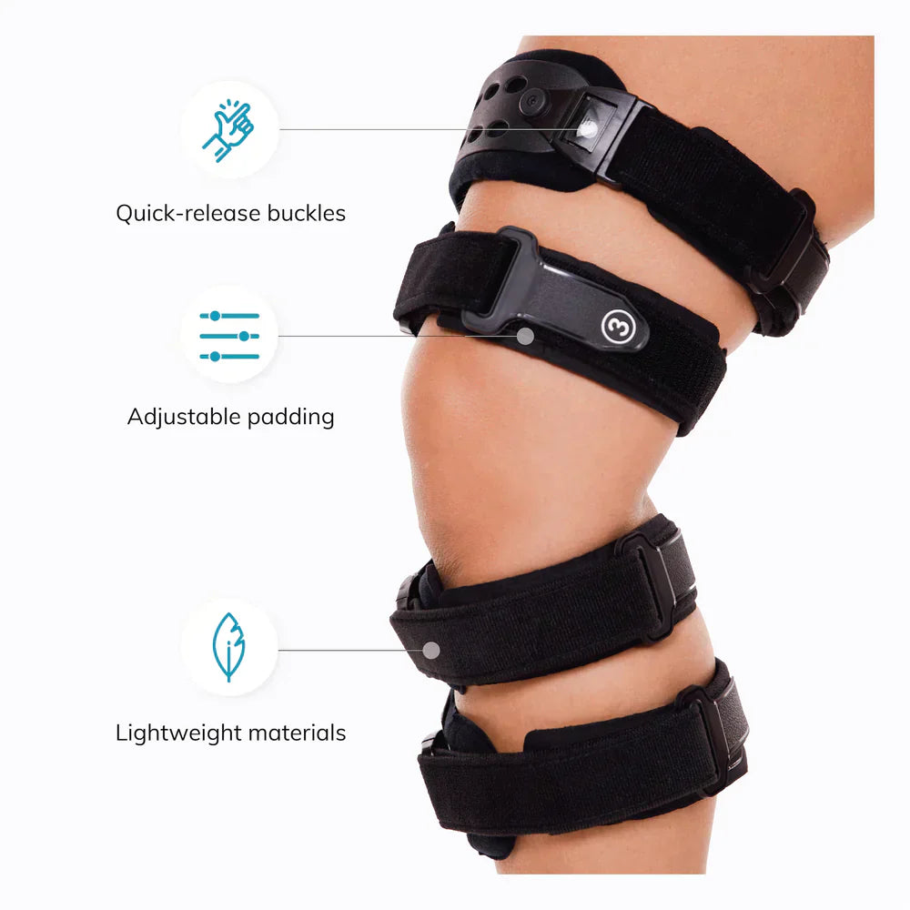 Glevato | Osteoarthritis Relieving Knee Brace – Medial and Lateral Support for Pain Relief in Bone-on-Bone Arthritis