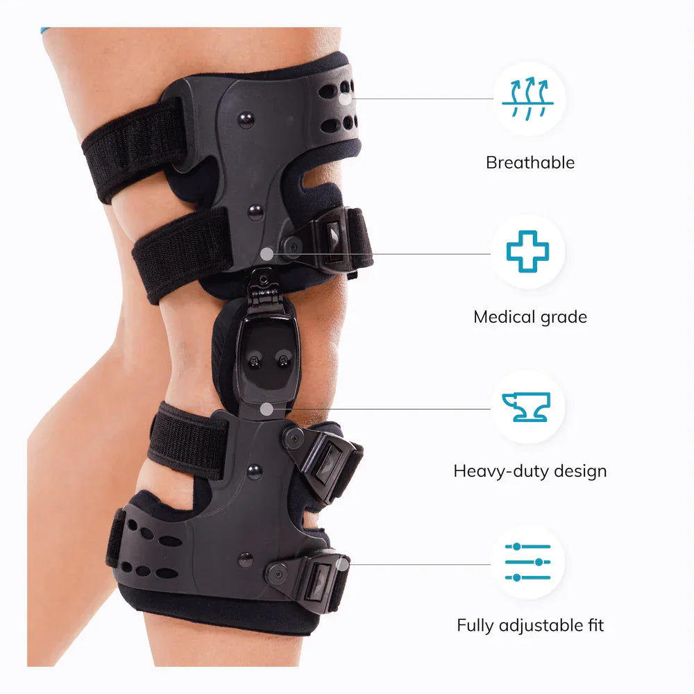 Glevato | Osteoarthritis Relieving Knee Brace – Medial and Lateral Support for Pain Relief in Bone-on-Bone Arthritis