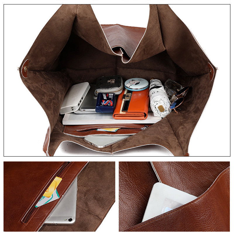 Glevato | Oversized Leather Weekend Bags