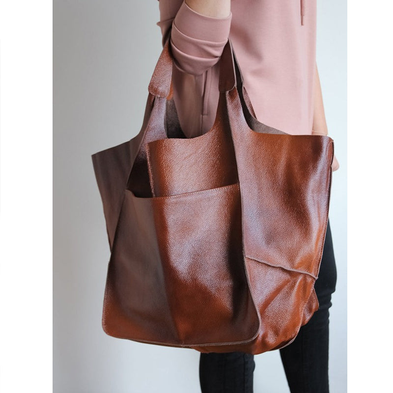 Glevato | Oversized Leather Weekend Bags