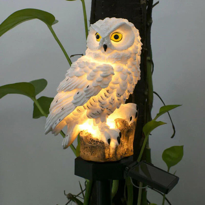 Glevato | Owl Garden Lamp with Solar Energy - OwlGlow
