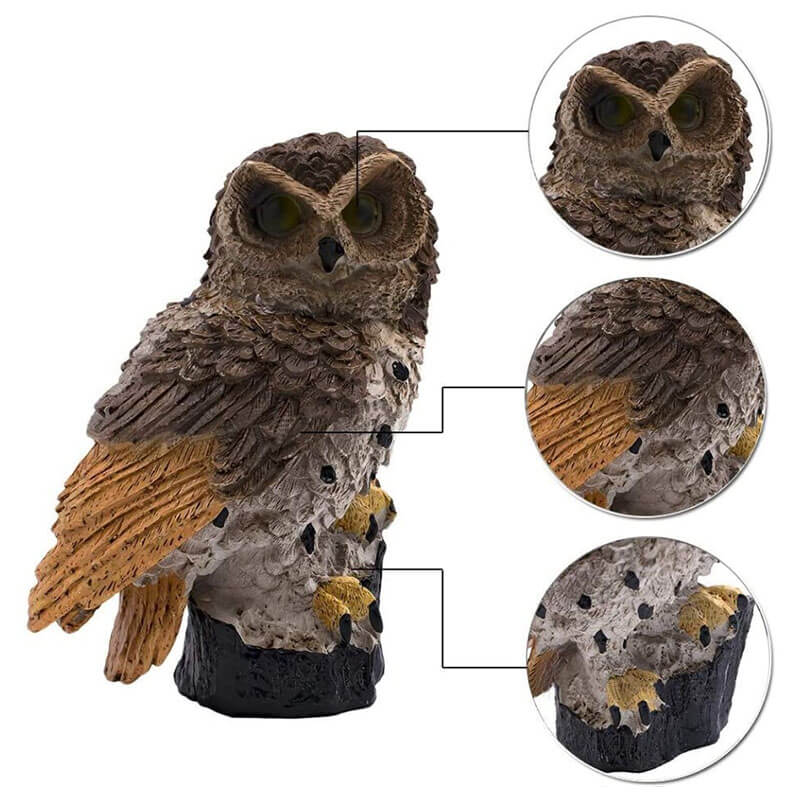 Glevato | Owl Garden Lamp with Solar Energy - OwlGlow