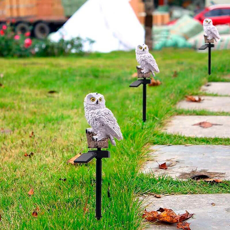 Glevato | Owl Garden Lamp with Solar Energy - OwlGlow