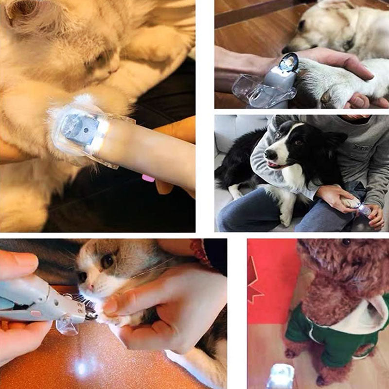 Glevato | Pet Nail Clippers with LED Light and Safety Sensor