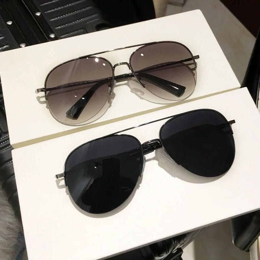 Glevato | Pilot sunglasses with color gradient and UV400 protection for men