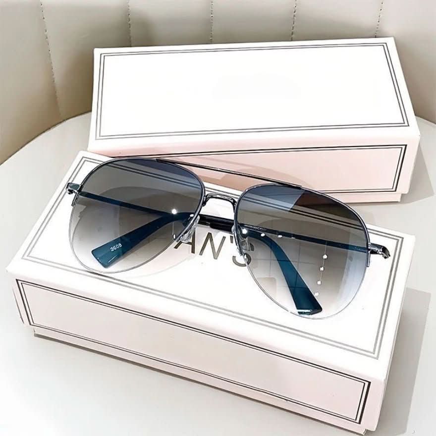 Glevato | Pilot sunglasses with color gradient and UV400 protection for men