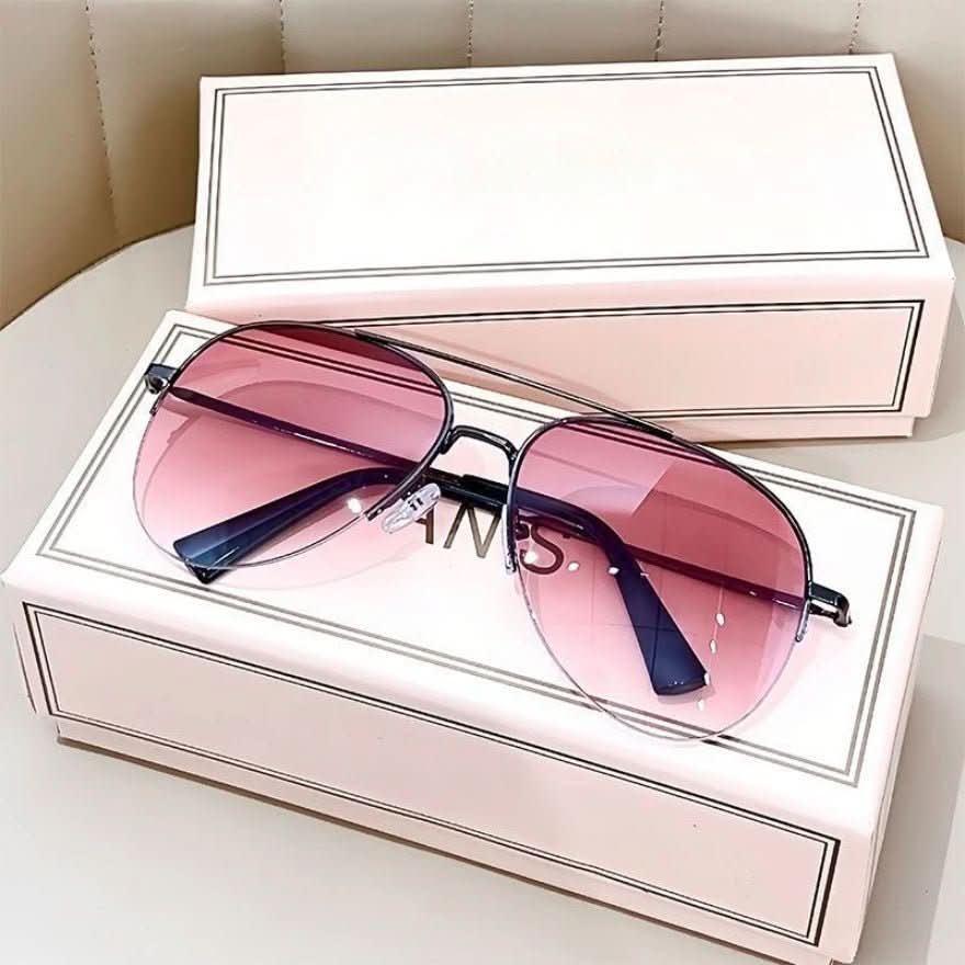 Glevato | Pilot sunglasses with color gradient and UV400 protection for men