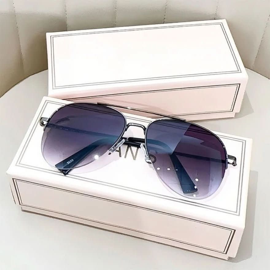 Glevato | Pilot sunglasses with color gradient and UV400 protection for men