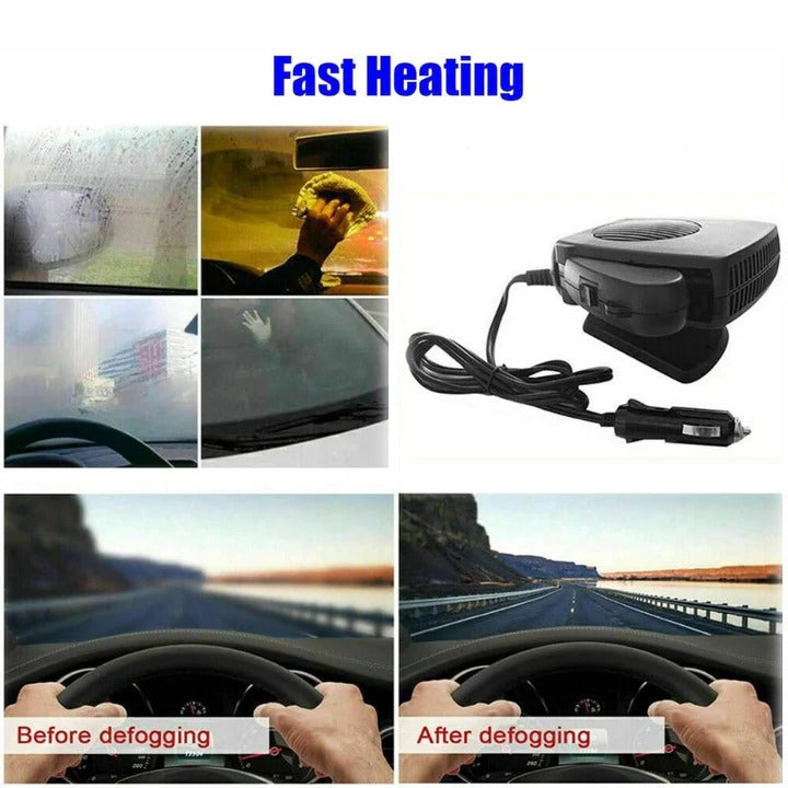 Glevato | Portable 12V 150W/300W Ceramic Car Heater and Defroster