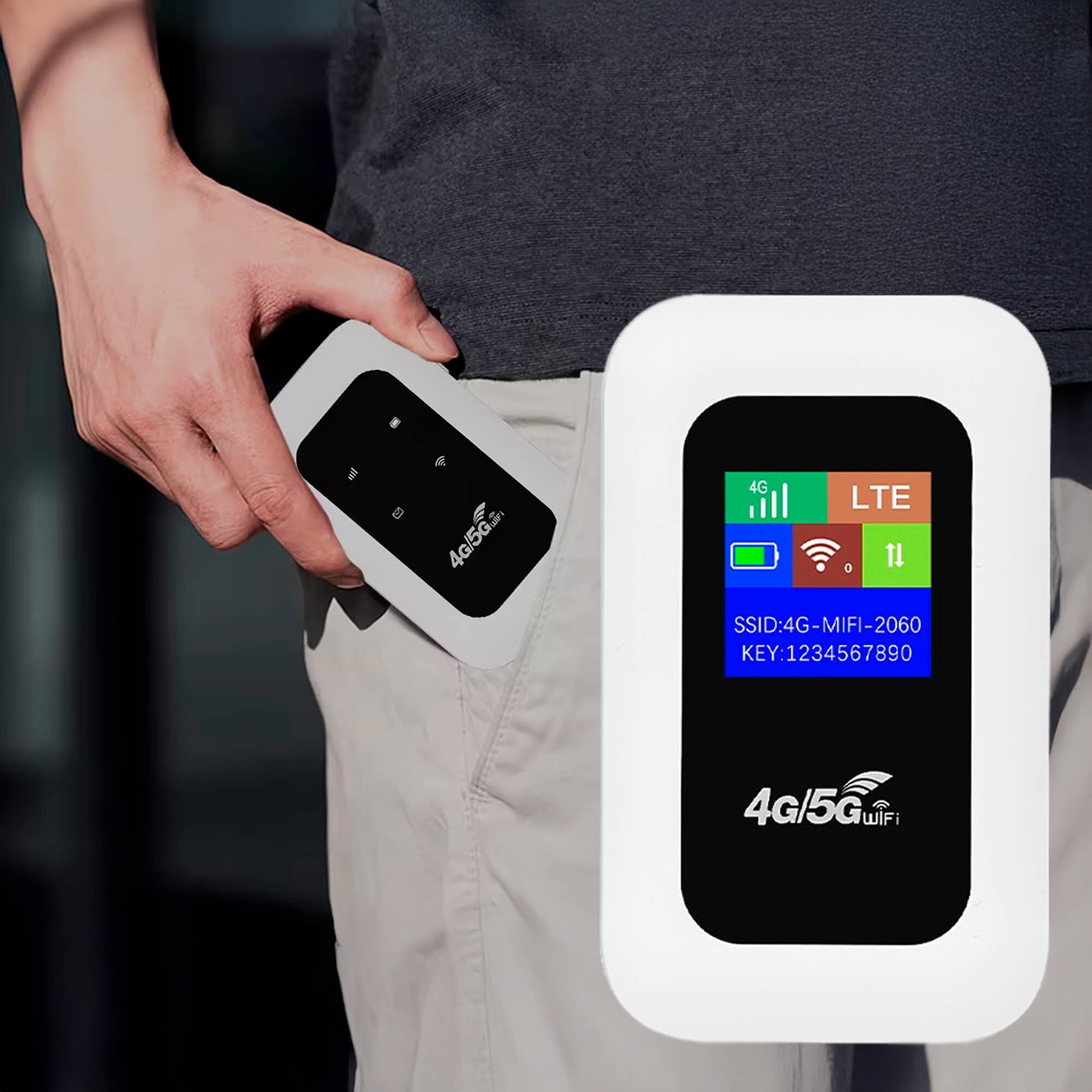 Glevato | Portable 5G Wi-Fi Router | Secure, High-Speed Connection for Travel & Home Use