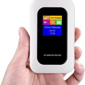 Glevato | Portable 5G Wi-Fi Router | Secure, High-Speed Connection for Travel & Home Use