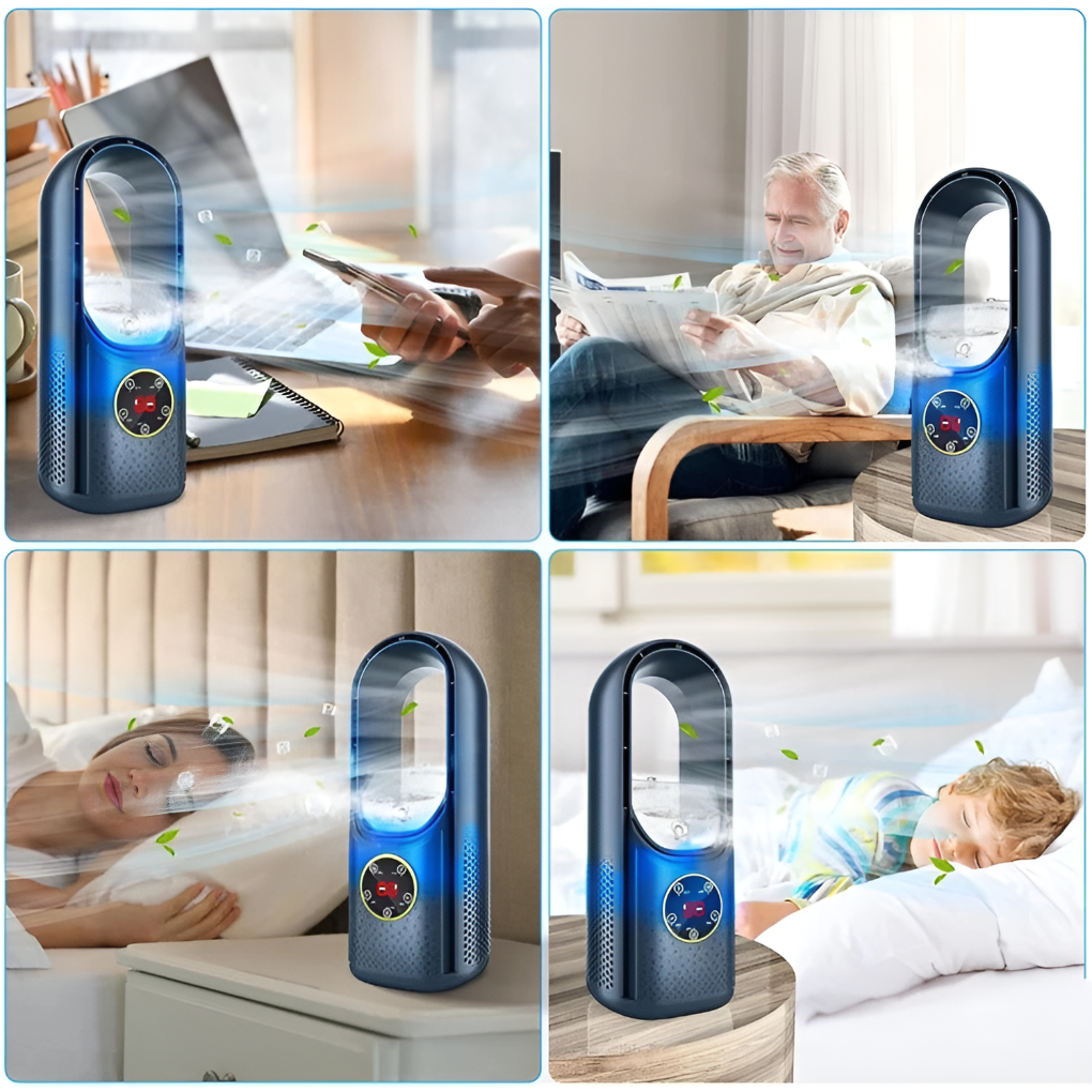 Glevato | Portable Bladeless Air Cooler Fan