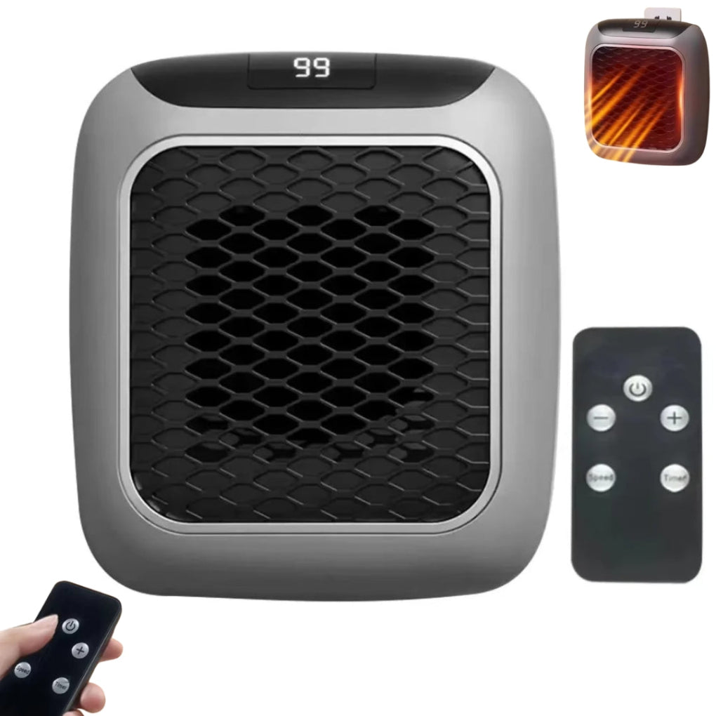 Glevato | Portable Plug-in Electric Heater with Remote