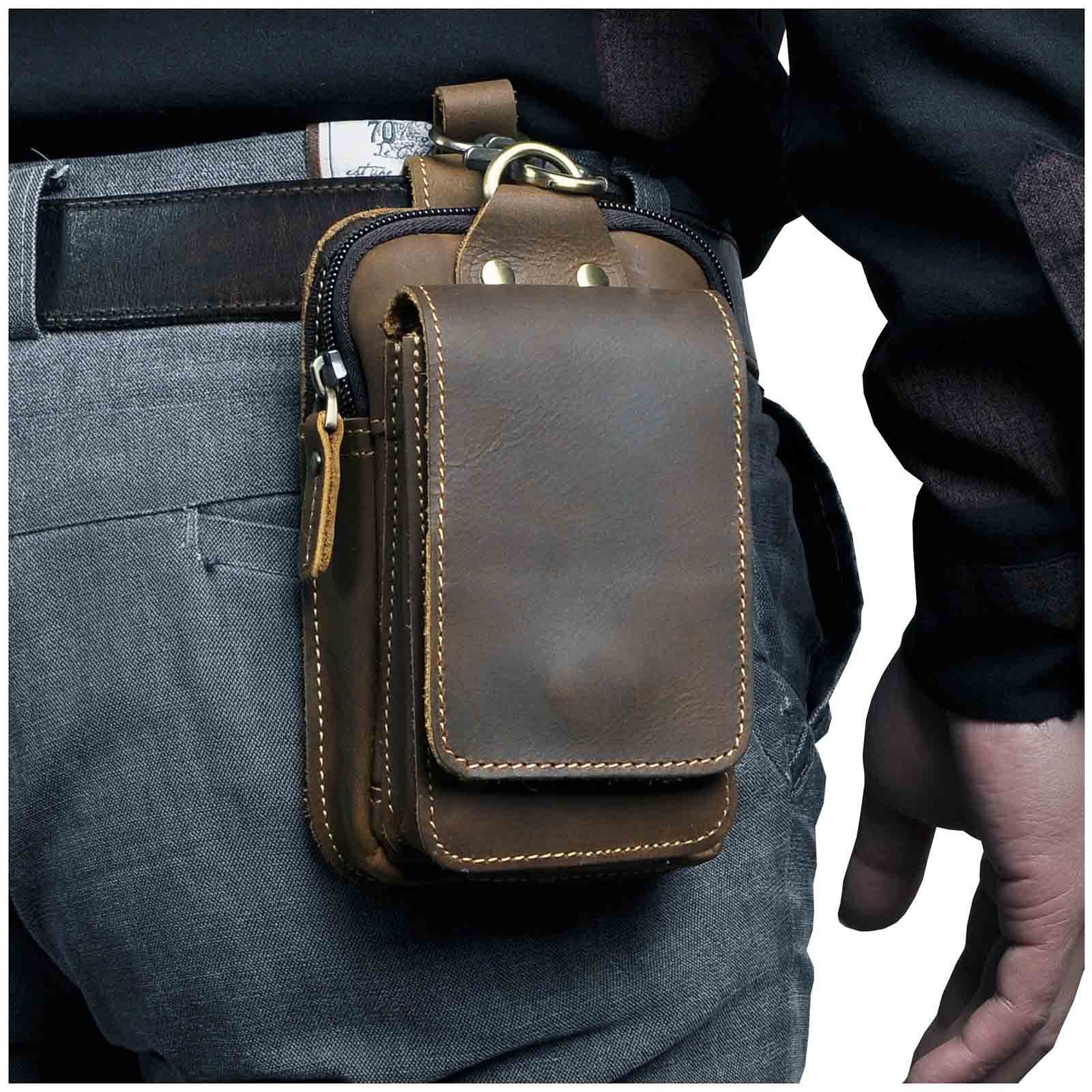Glevato | Premium Leather Men's Waist Bag
