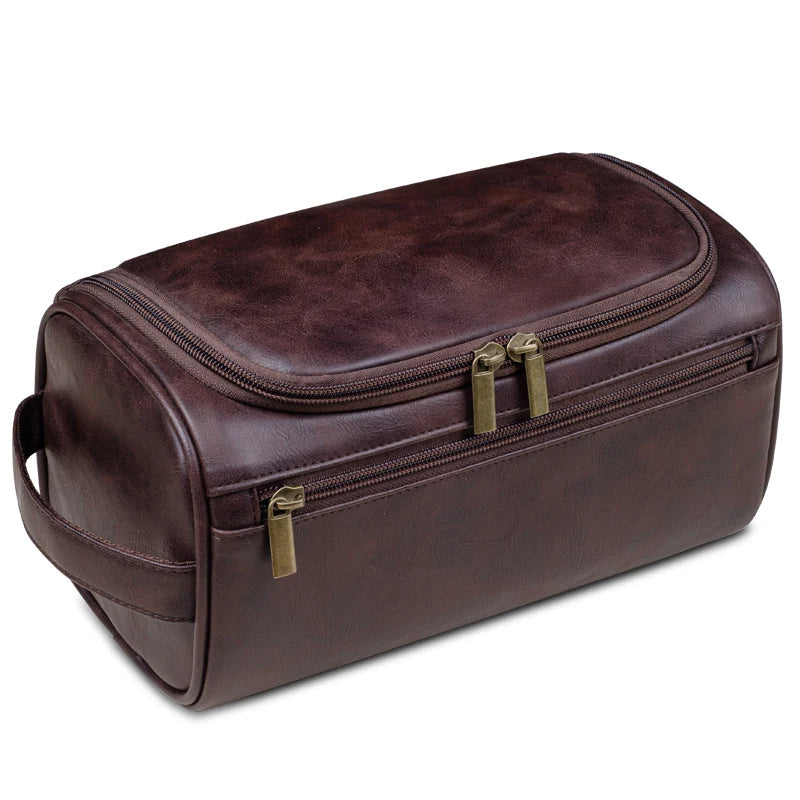 Glevato | Premium Leather Toiletry Bag for Travelers