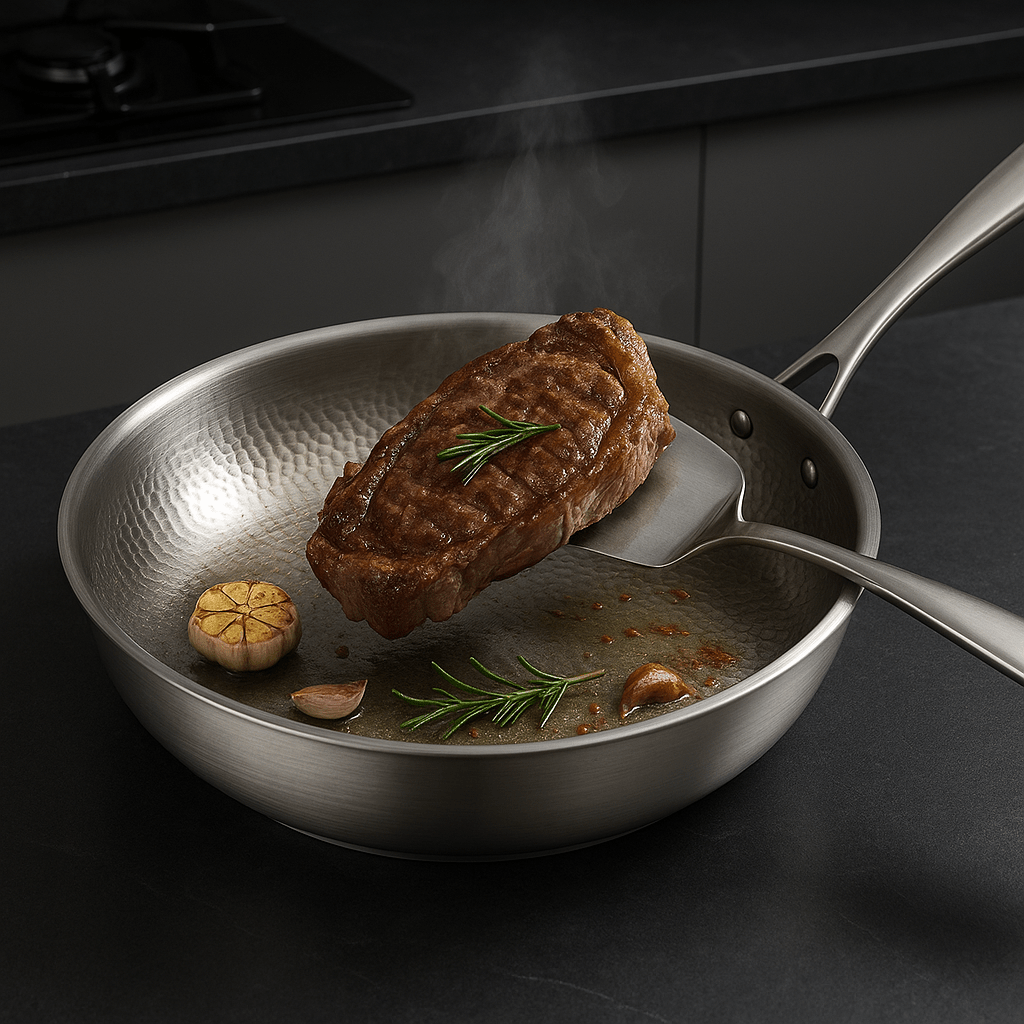 Glevato | PREMIUM PAN - High quality titanium pan without coating for all cooktops