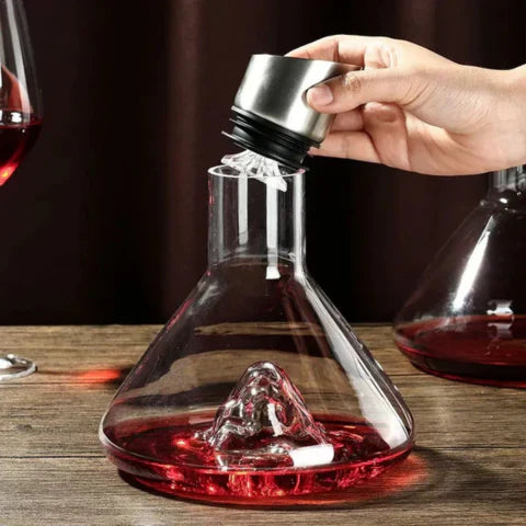 Glevato | Premium Wine Decanter | Lead-Free Crystal with Rapid Aeration & Filtration for Enhanced Tasting Experience