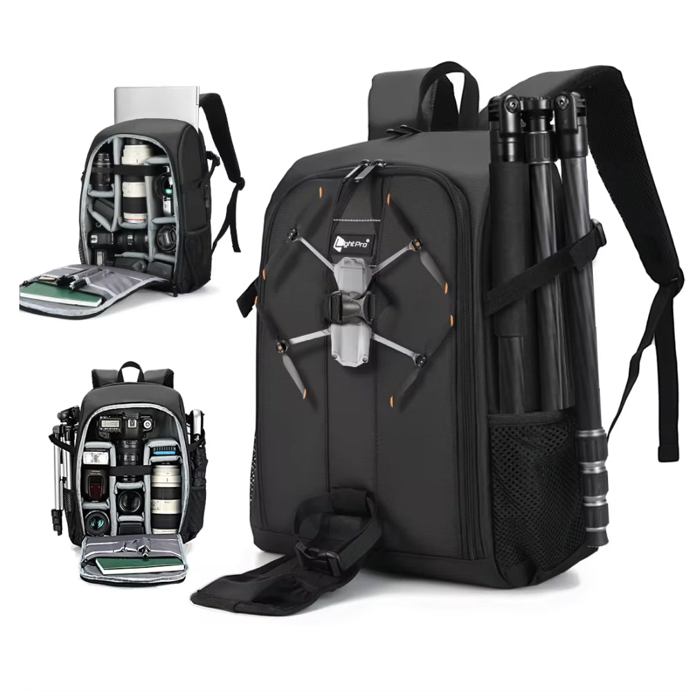 Glevato | Professional Camera Bag Backpack - Waterproof, Spacious, and Ideal for DSLR Gear