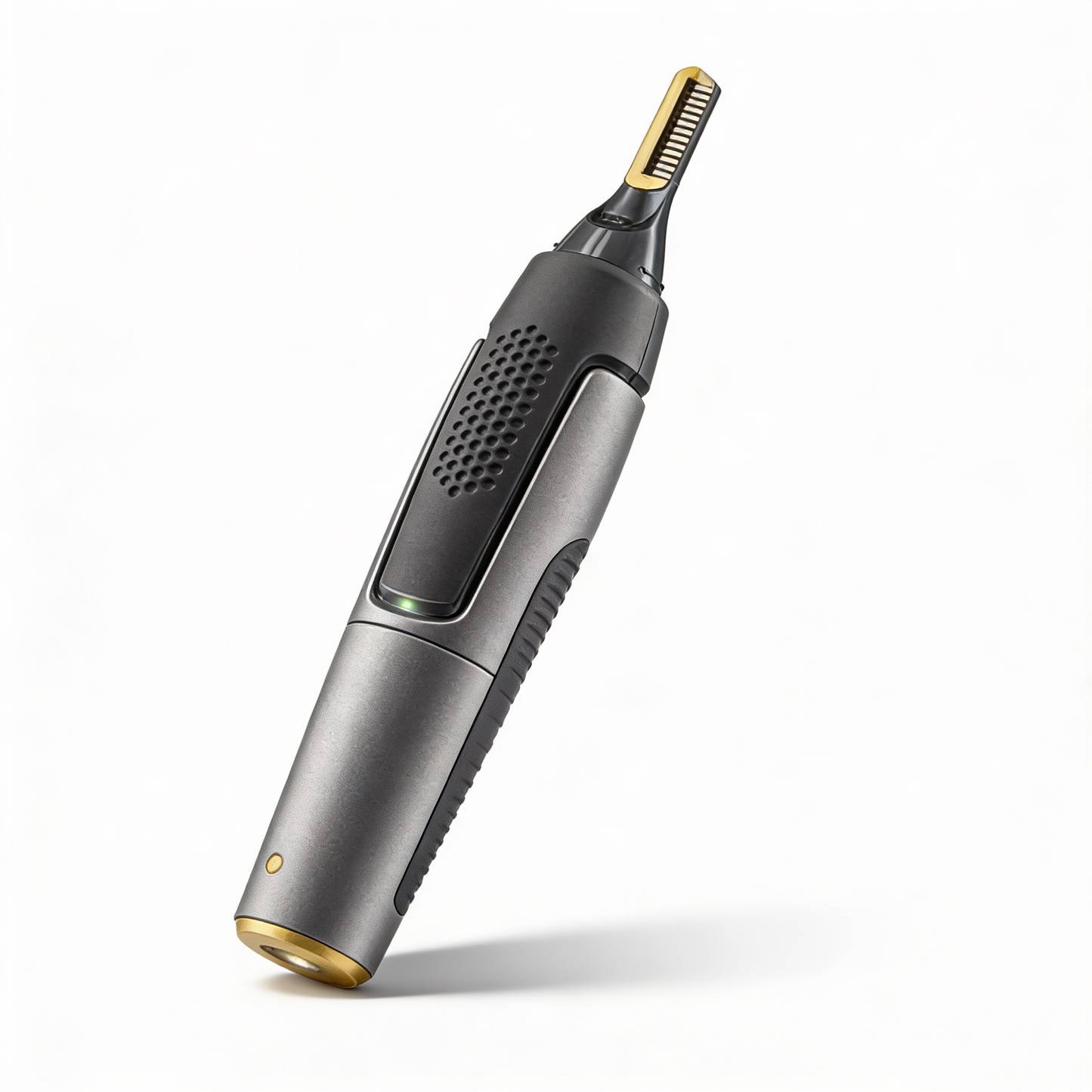 Glevato | Professional Ultra-Thin Precision Trimmer | Titanium Stainless Steel Blades | Integrated LED Light | Micro-Oscillation Technology | For Nose, Ears & Contours