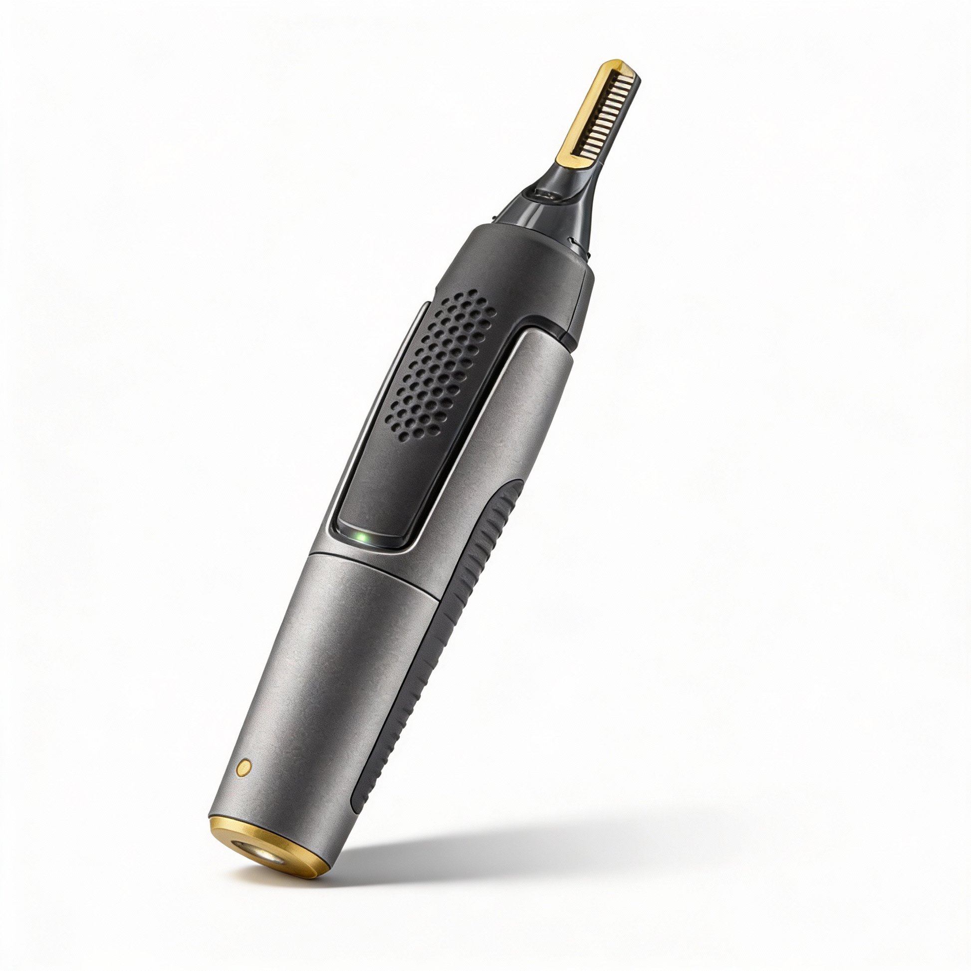 Glevato | Professional Ultra-Thin Precision Trimmer | Titanium Stainless Steel Blades | Integrated LED Light | Micro-Oscillation Technology | For Nose, Ears & Contours