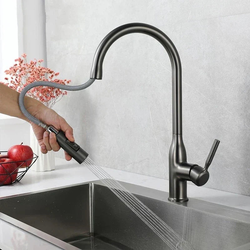 Glevato | PureFlow - Kitchen Faucet with Pull-Down Hand Shower