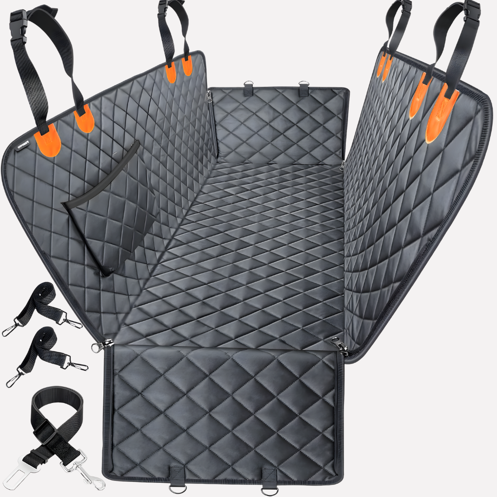 Glevato | Quilted Dog Car Seat Hammock Cover
