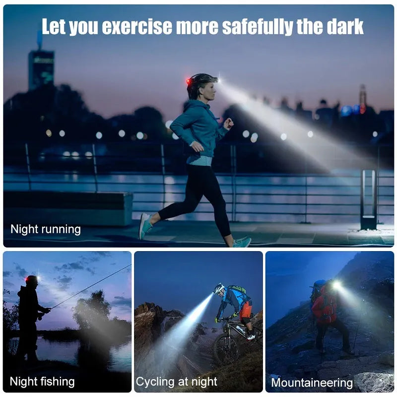 Glevato | Rechargeable LED Headlamp with Zoom Function