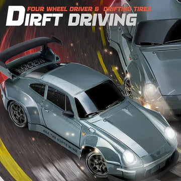Glevato | Retro Drift Master – 4WD RC Car with LED Lights
