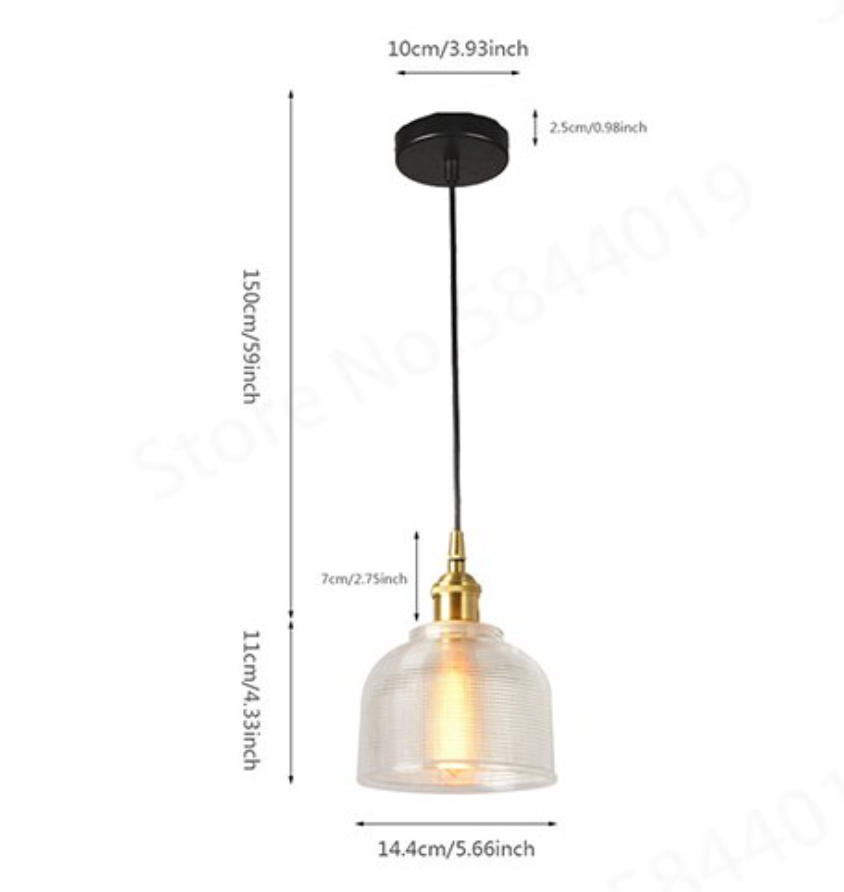 Glevato | Retro Glass Pendant Light | European Vintage Design