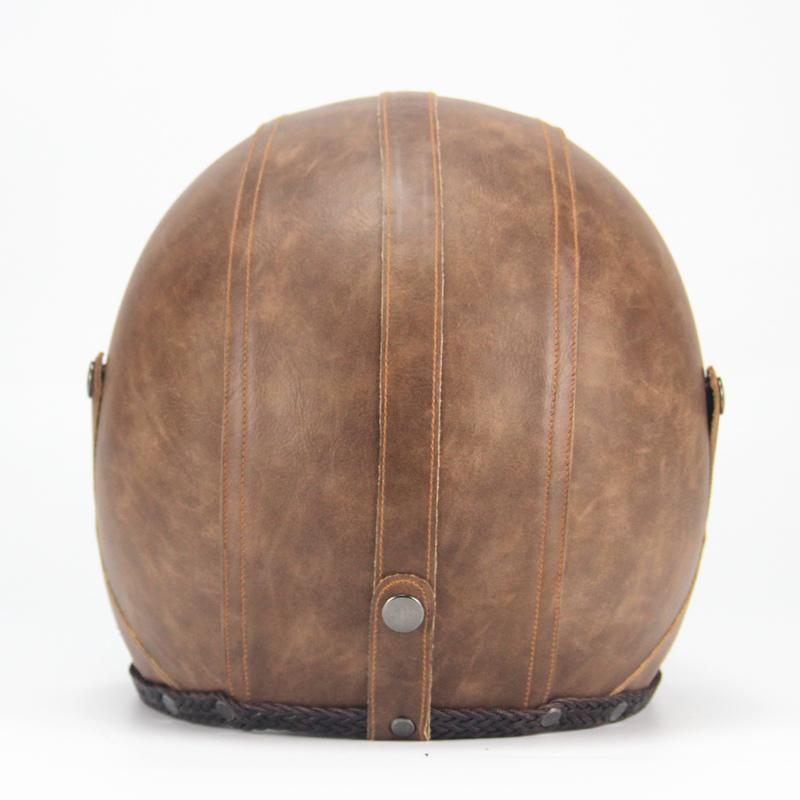 Glevato | Retro Vintage Motorcycle Helmet Open Face With Goggle Mask