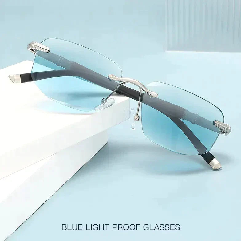 Glevato | Sapphire High Hardness Anti-Blue Light Wide and Near Reading Glasses Sunglasses