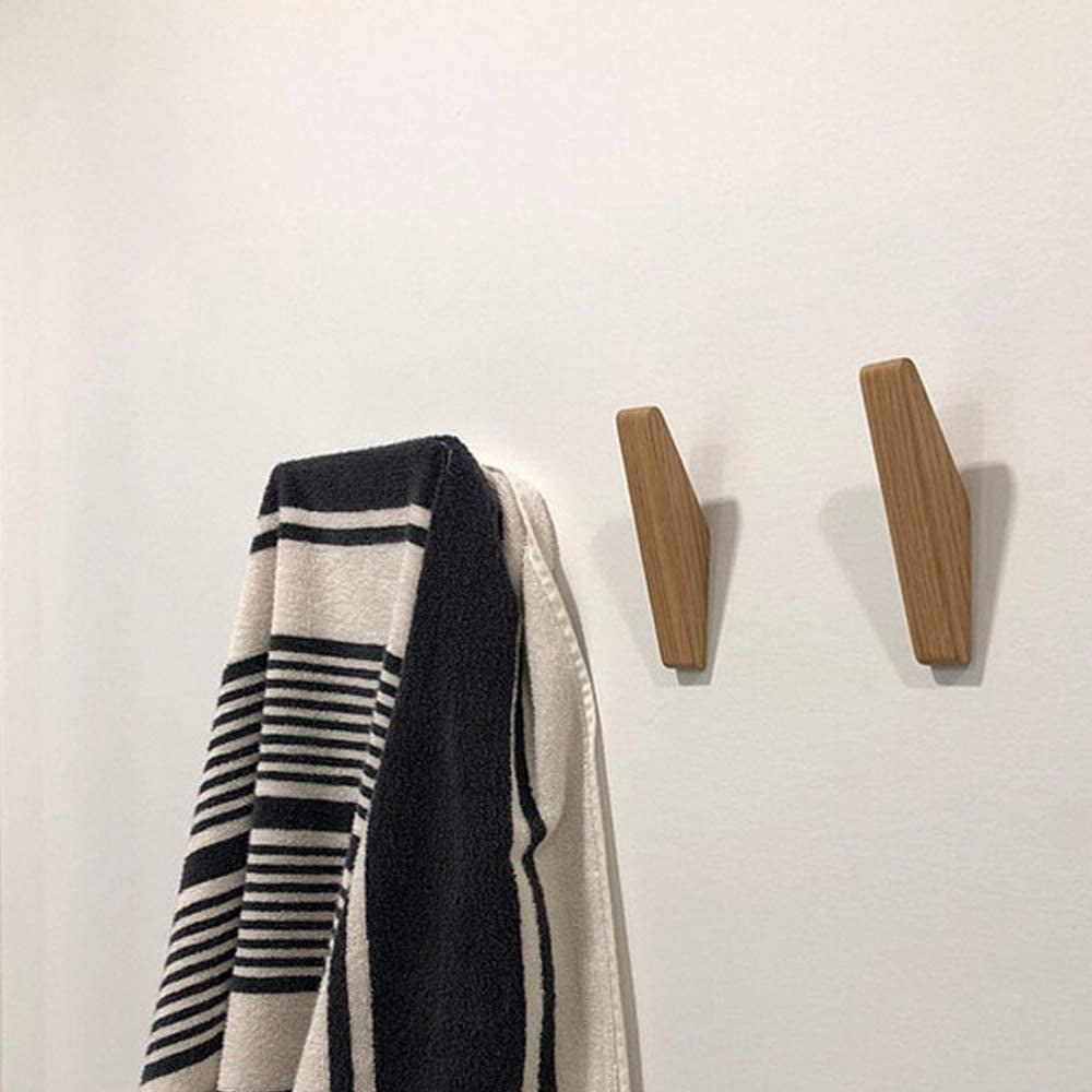 Glevato | Scandi Set of 6 Wooden Coat Hooks