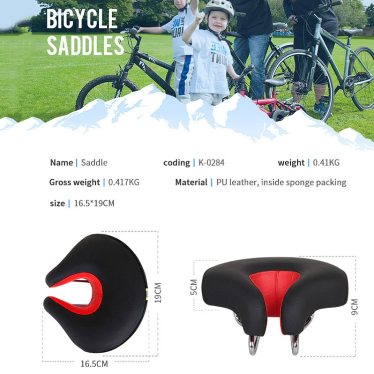 Glevato | Seamless Bicycle Seat Mountain Bike Thick Soft Padding (Green)