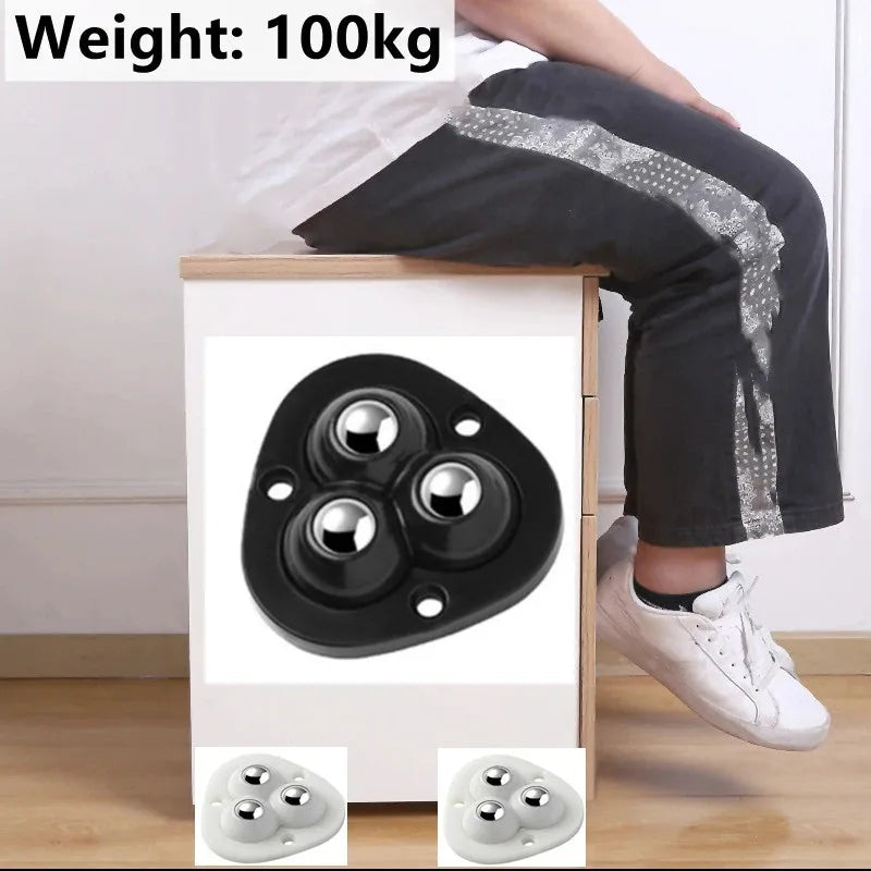 Glevato | Self-Adhesive Fully Swivel Furniture Wheels