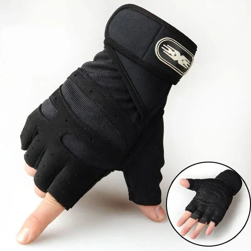 Glevato | Shock-resistant training gloves with wrist support | For weight training, fitness & cycling