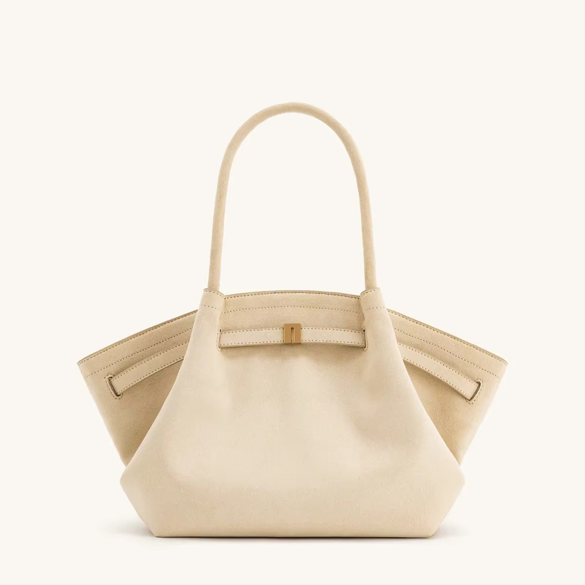 Glevato | Shoulder Bag Hana Pattern Suede Look and Large Capacity