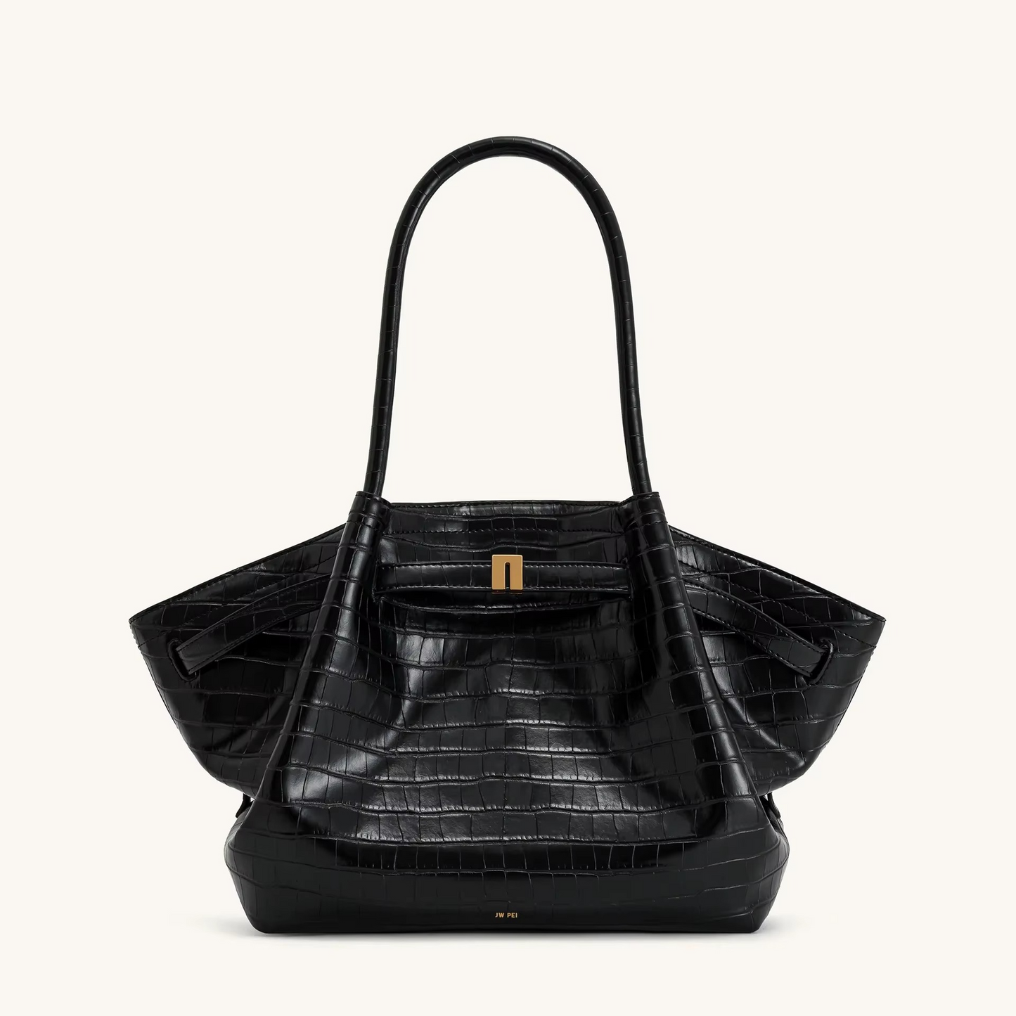 Glevato | Shoulder Bag Hana Pattern Suede Look and Large Capacity